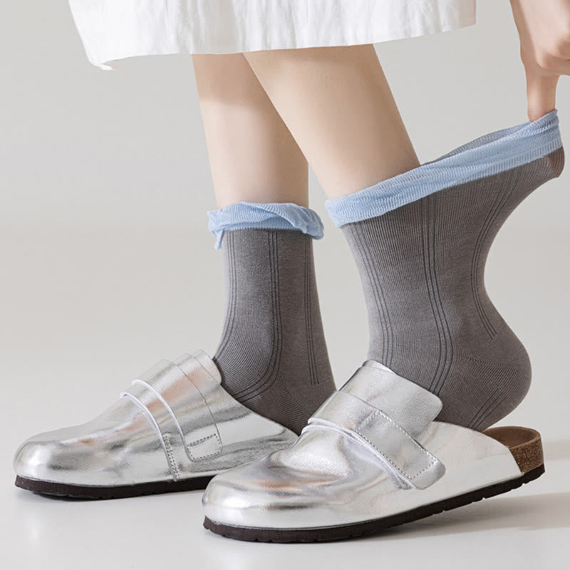 Plusock Gray Sleep Socks(5 Pairs) - image 7