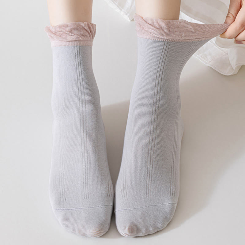 Plusock Lace Sleep Socks(5 Pairs) - image 1