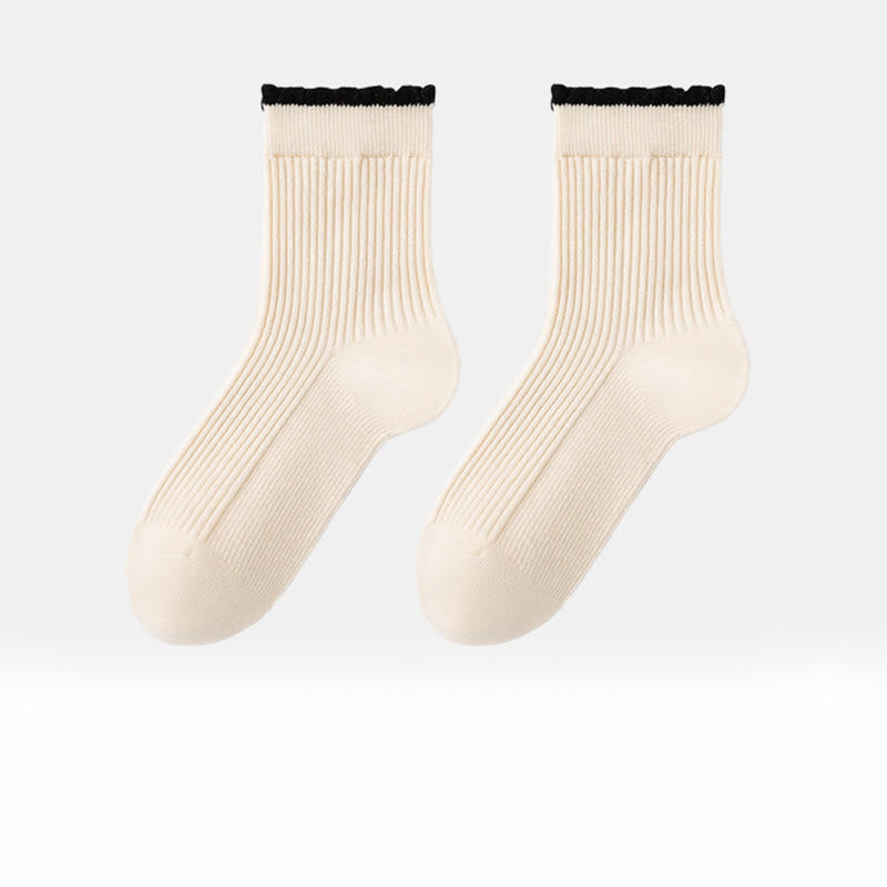 Plusock Thickened Mulberry Silk Sleep Socks(3 Pairs) - Apricot - EU 36-40(US 3-7) - image 13