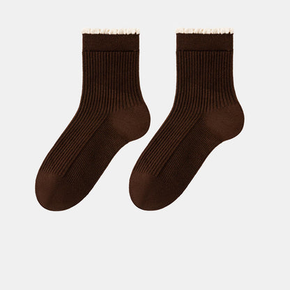 Plusock Thickened Mulberry Silk Sleep Socks(3 Pairs) - Coffee - EU 36-40(US 3-7) - image 15