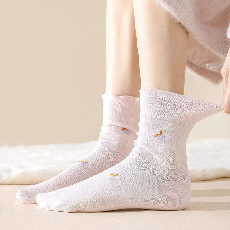 Plusock Spring Pure Cotton Sleep Socks(6 Pairs) - image 2