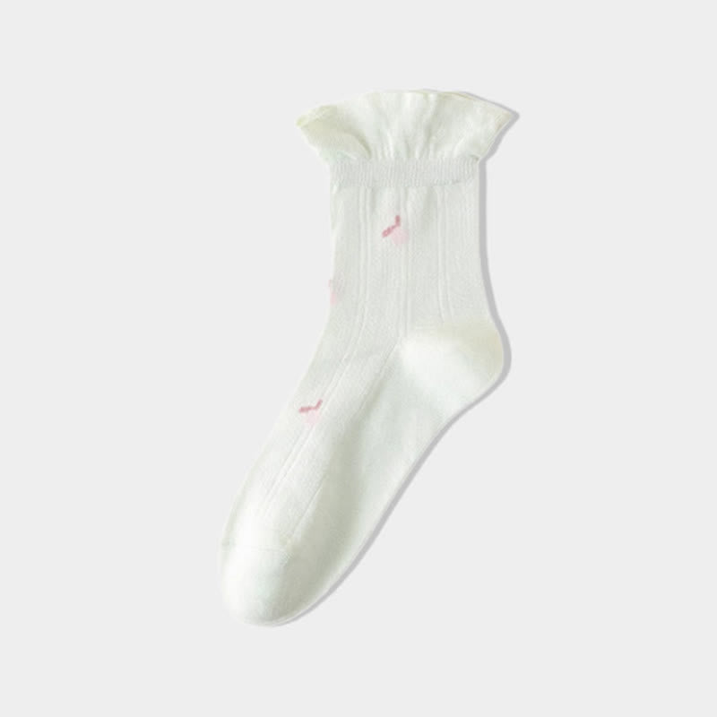 Plusock Spring Pure Cotton Sleep Socks(6 Pairs) - Green - EU 36-40(US 3-7) - image 7