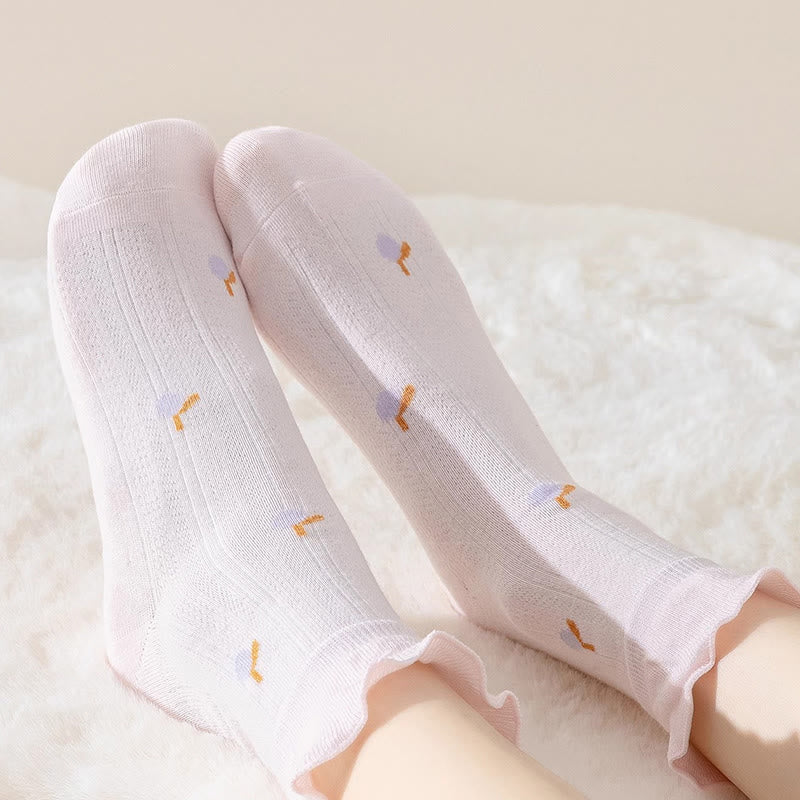 Plusock Spring Pure Cotton Sleep Socks(6 Pairs) - image 5