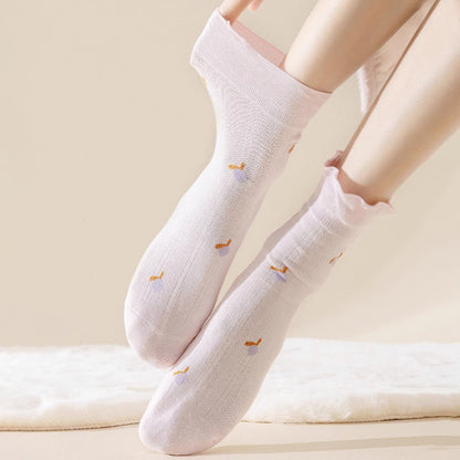 Plusock Spring Pure Cotton Sleep Socks(6 Pairs) - image 3