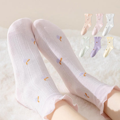 Plusock Spring Pure Cotton Sleep Socks(6 Pairs) - Multicolor - EU 36-40(US 3-7) - image 0