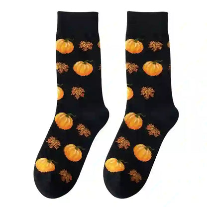 Plusock Halloween Pattern Quarter Socks(5 Pairs) - image 1