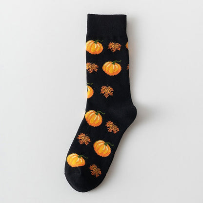 Plusock Halloween Pattern Quarter Socks(5 Pairs) - image 6