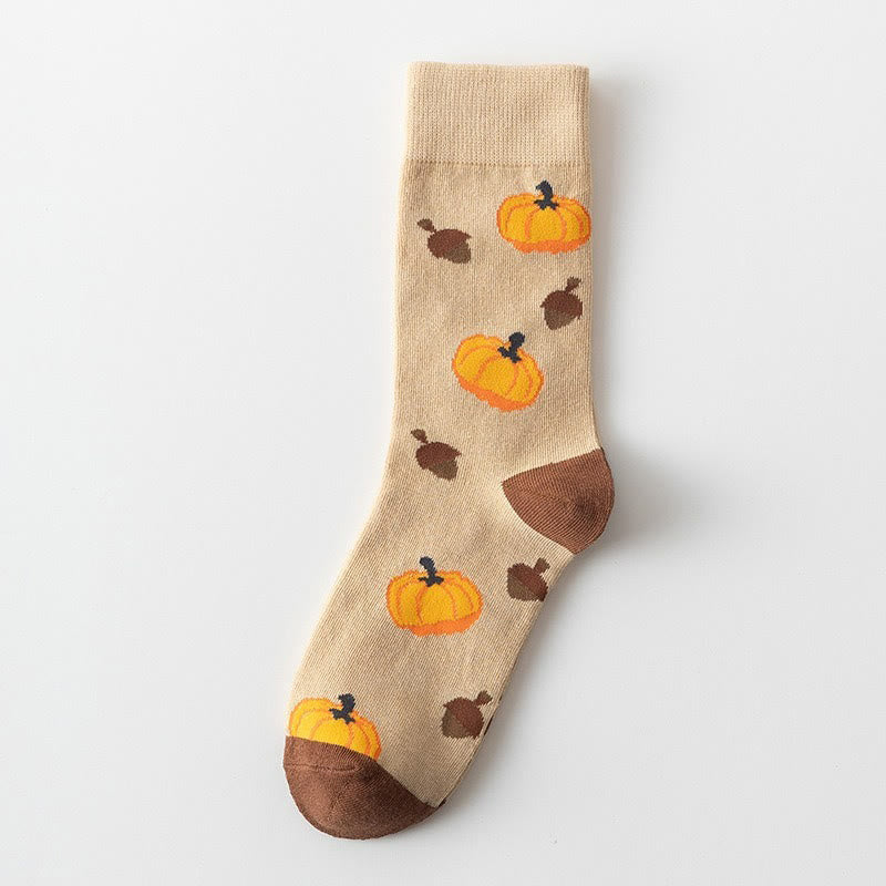 Plusock Halloween Pattern Quarter Socks(5 Pairs) - image 4