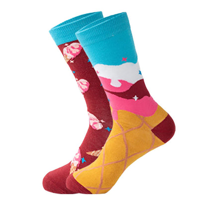 Plusock Color Blocked Quarter Socks(5 Pairs) - image 1