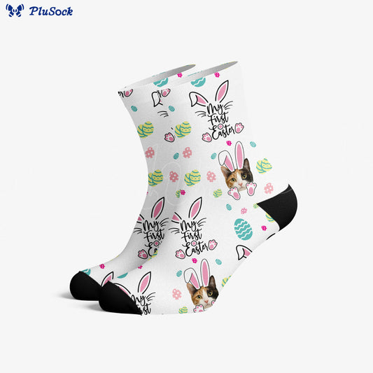 Plusock Custom Pet Human Face Easter Socks - image 0