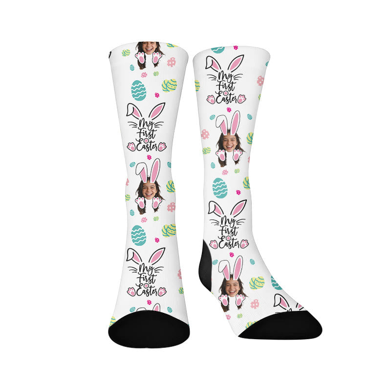 Plusock Custom Pet Human Face Easter Socks - Sample - EU37-44(US4-10) - image 5
