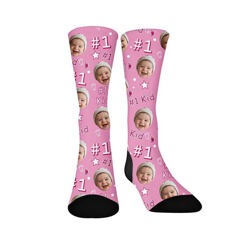 Plusock Custom Kid Face Socks - Sample C - EU37-44(US4-10) - image 10