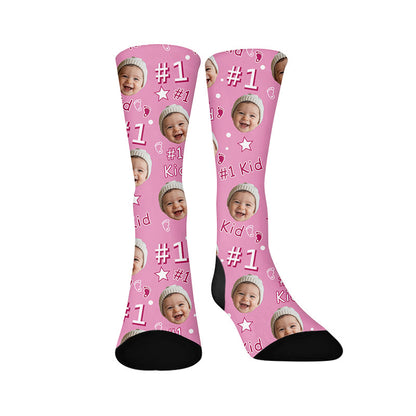 Plusock Custom Kid Face Socks - Sample C - EU37-44(US4-10) - image 10