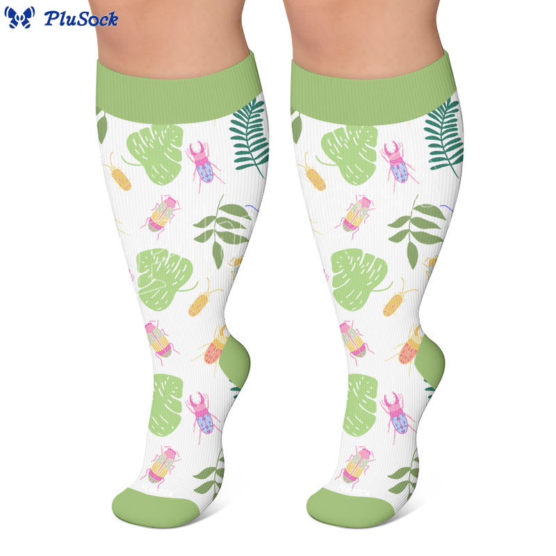 Plusock Plus Size Koala Beetle Toucan Compression Socks - image 2