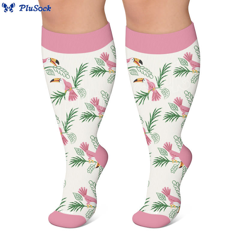 Plusock Plus Size Koala Beetle Toucan Compression Socks - image 3