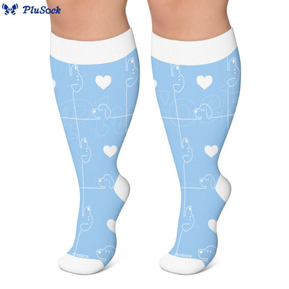 Plusock Plus Size Dog Goose Cat Compression Socks - image 3