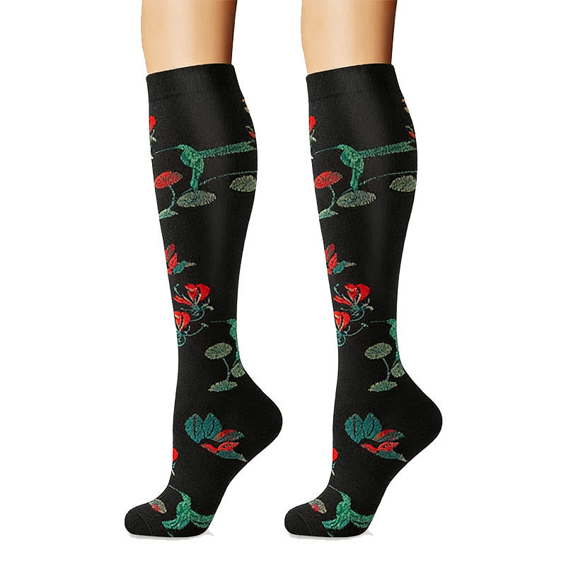 Plusock Stylish Support Compression Socks(6 Pairs) - image 1