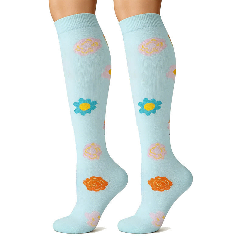 Plusock Everyday Floral Compression Socks(6 Pairs) - image 1