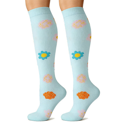 Plusock Everyday Floral Compression Socks(6 Pairs) - image 1