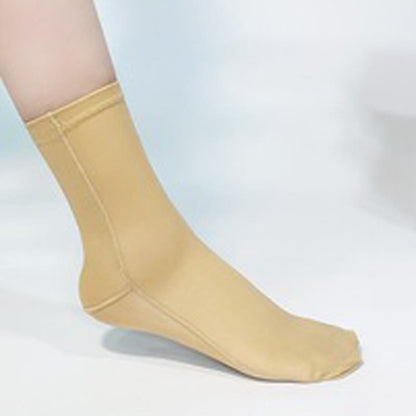 Plusock Post Surgery Zipper Compression Foot Sleeves - Nude - Right - M - image 4