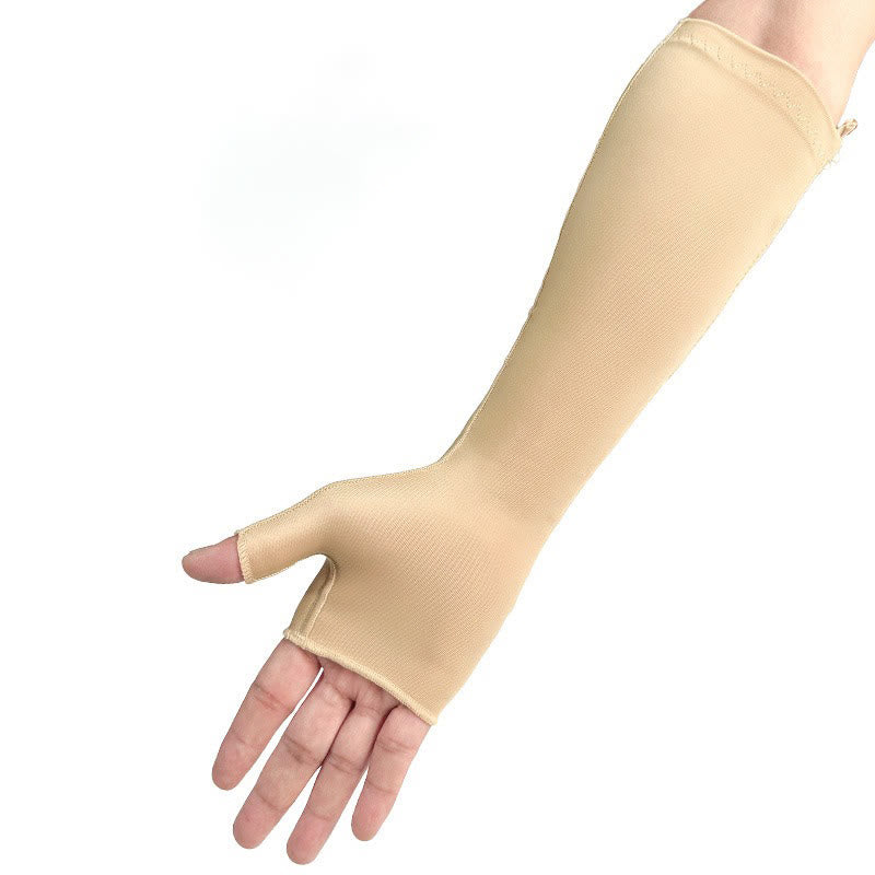 Plusock Post Surgery Zipper Arm Sleeves - Nude - S - image 1