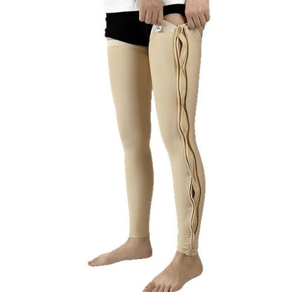 Plusock Post Surgery Leg Compression Sleeve - Nude - S - image 0