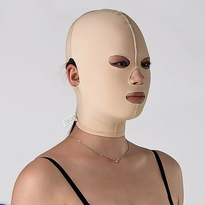 Plusock Post Surgery Flexible Opening Areas Face Mask - Nude - S - image 0