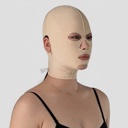 Plusock Post Surgery Back Zipper Closure Face Mask - Nude - S - image 0