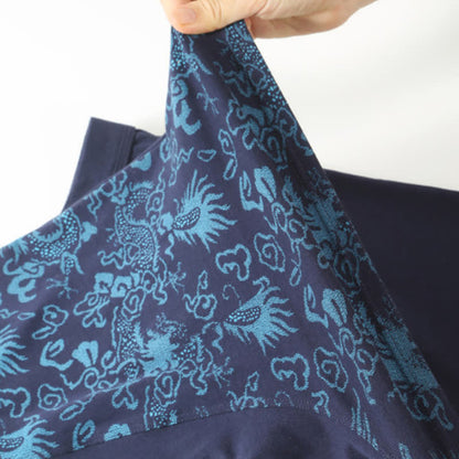 Plusock Wide Top Elastic Gold Pattern Boxer Briefs(2 Packs) - image 9