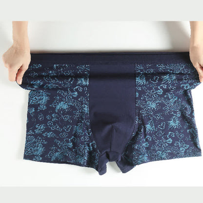 Plusock Wide Top Elastic Gold Pattern Boxer Briefs(2 Packs) - image 2