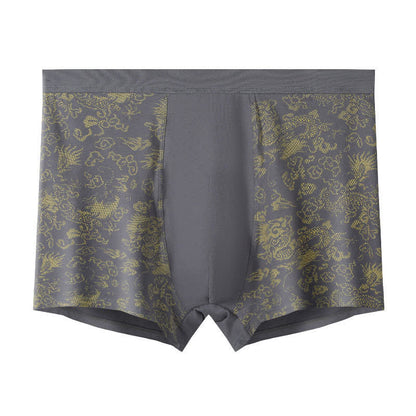 Plusock Wide Top Elastic Gold Pattern Boxer Briefs(2 Packs) - Grey - 10XL - image 6