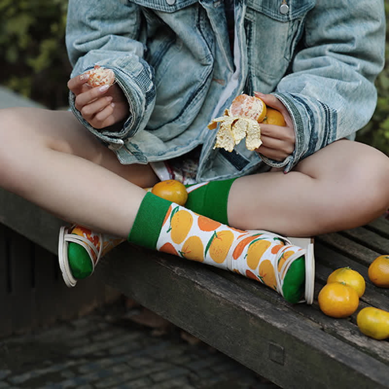 Plusock Citrus Quarter Socks - image 1