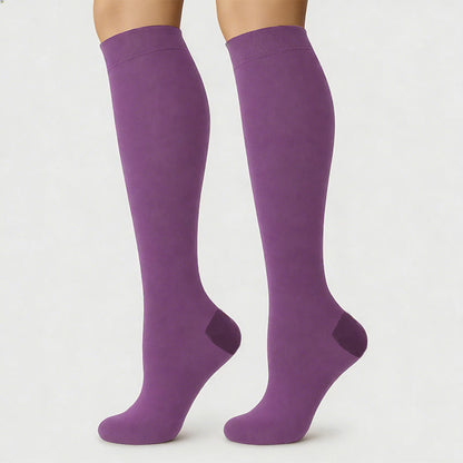 Plusock Polka Dot Purple Series Compression Socks(6 Pairs) - image 5