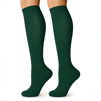 Plusock Bright Solid Color Compression Socks(6 Pairs) - image 2