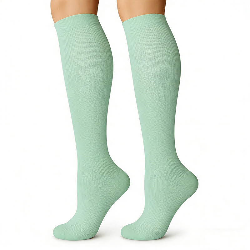 Plusock Bright Solid Color Compression Socks(6 Pairs) - image 4