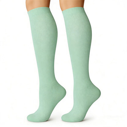 Plusock Bright Solid Color Compression Socks(6 Pairs) - image 4
