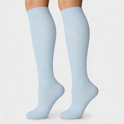Plusock Bright Solid Color Compression Socks(6 Pairs) - image 6