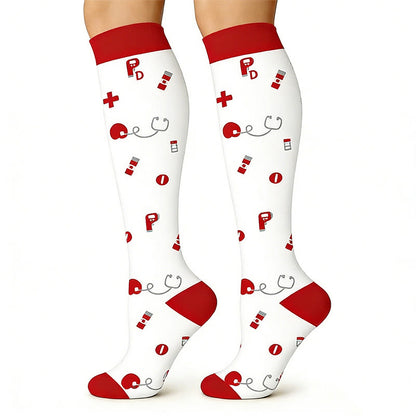 Plusock Medical Print Sweat-wicking Compression Socks(6 Pairs) - image 7