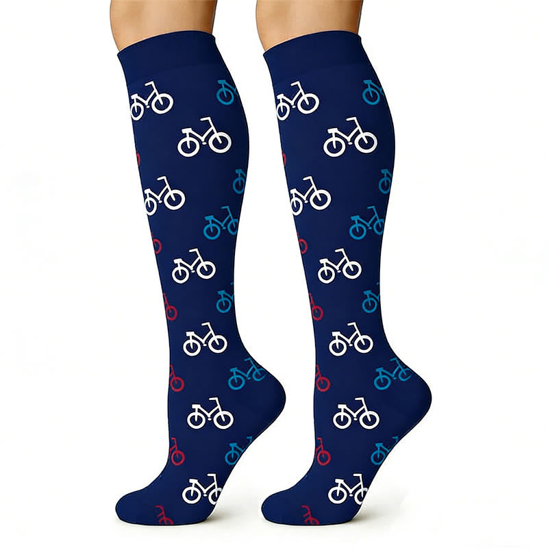 Plusock Medical Print Sweat-wicking Compression Socks(6 Pairs) - image 2