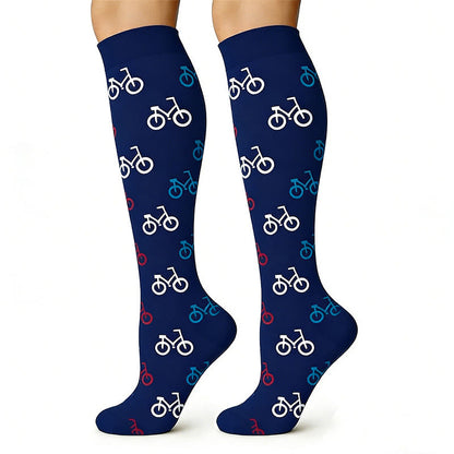 Plusock Medical Print Sweat-wicking Compression Socks(6 Pairs) - image 2