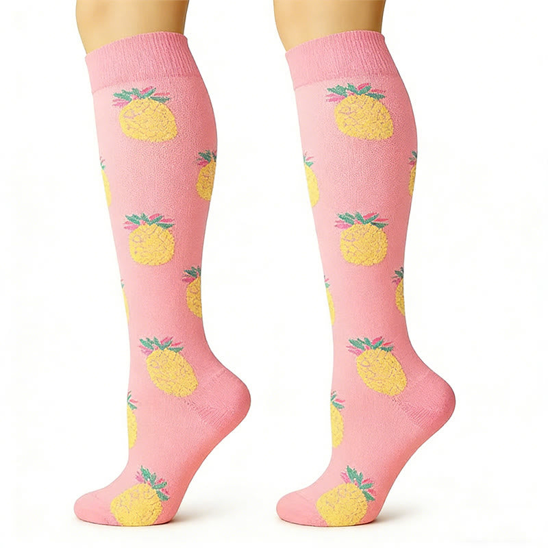 Plusock Cute Pattern Series Compression Socks(7 Pairs) - image 4