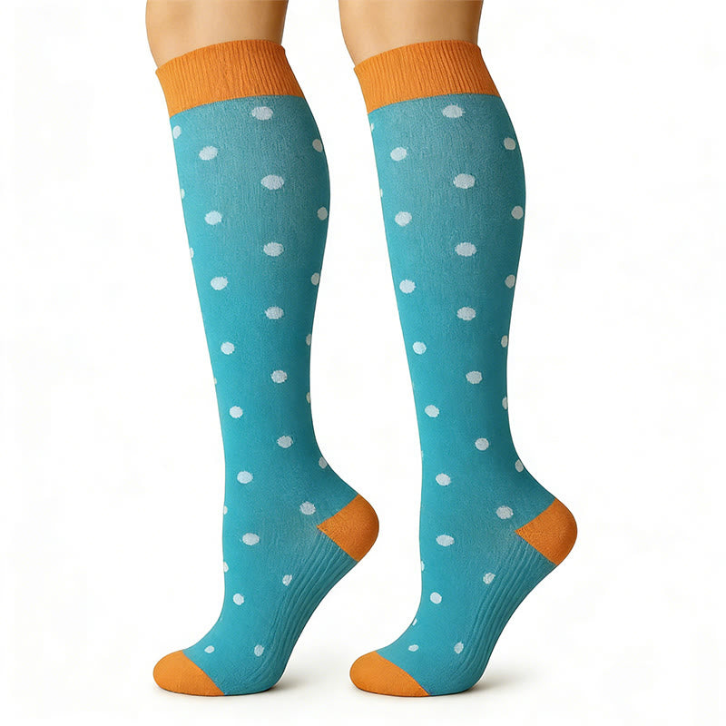 Plusock Cute Pattern Series Compression Socks(7 Pairs) - image 7