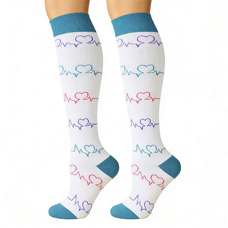 Plusock Cute Pattern Series Compression Socks(7 Pairs) - image 6