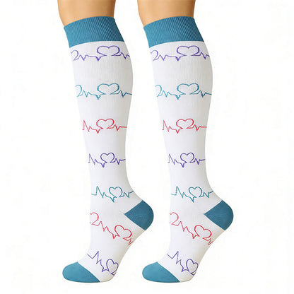 Plusock Cute Pattern Series Compression Socks(7 Pairs) - image 6