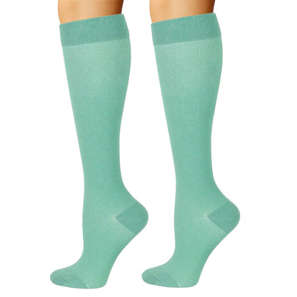 Plusock Blue Green Flower Compression Socks(6 Pairs) - image 7