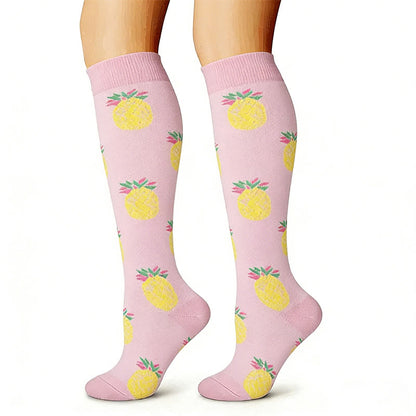 Plusock Animal Fruit Knee High Compression Socks(6 Pairs) - image 4