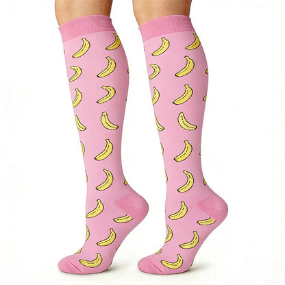 Plusock Animal Fruit Knee High Compression Socks(6 Pairs) - image 2