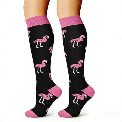 Plusock Animal Fruit Knee High Compression Socks(6 Pairs) - image 3