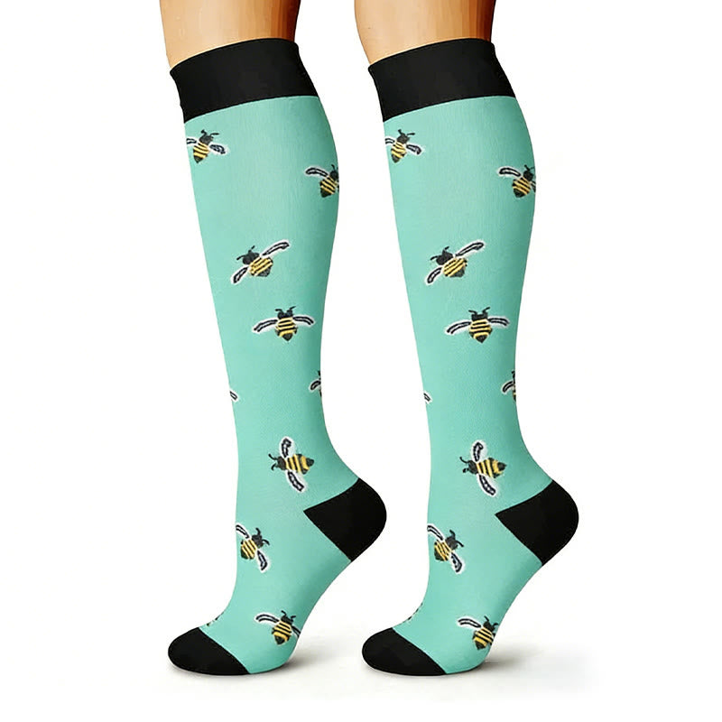 Plusock Animal Fruit Knee High Compression Socks(6 Pairs) - image 5
