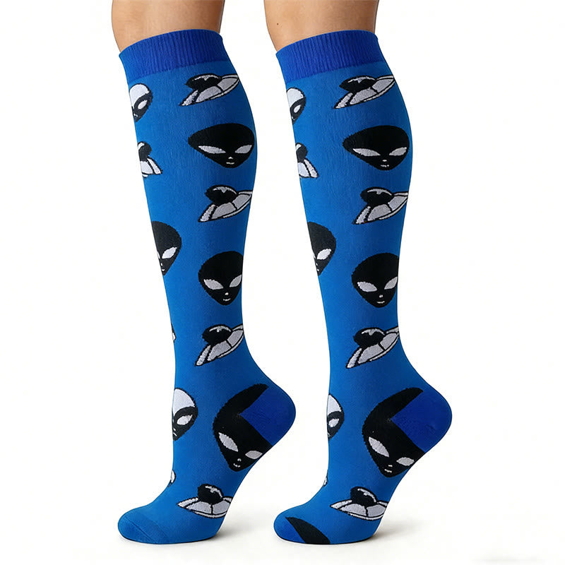 Plusock Alien Dog Cat Compression Socks(5 Pairs) - image 5